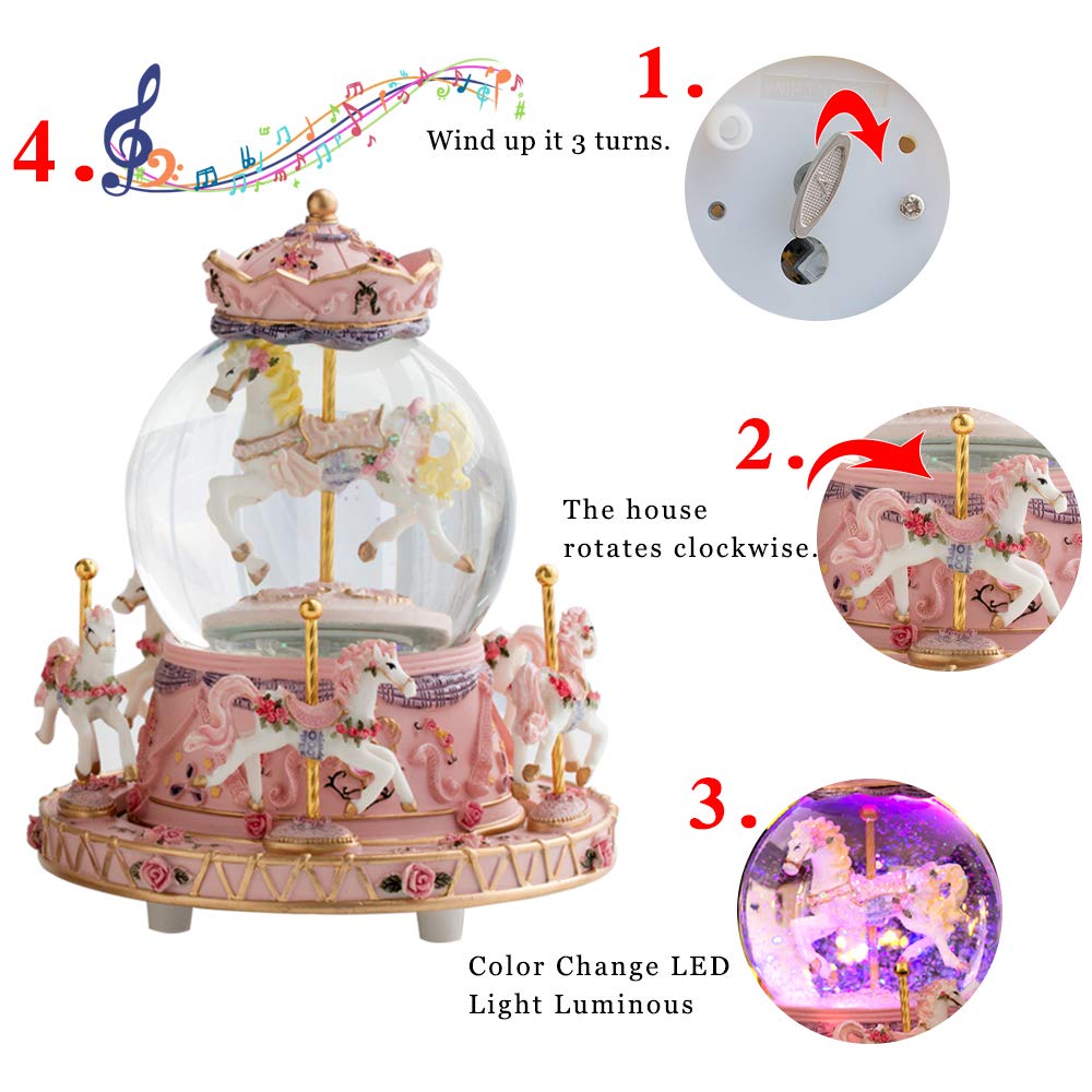 LOVE FOR YOU dreamlike carousel display captivates kids and adults alike