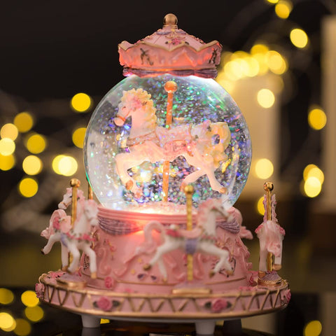 LOVE FOR YOU gold accents details enhance luxe, timeless appeal on a keepsake music globe