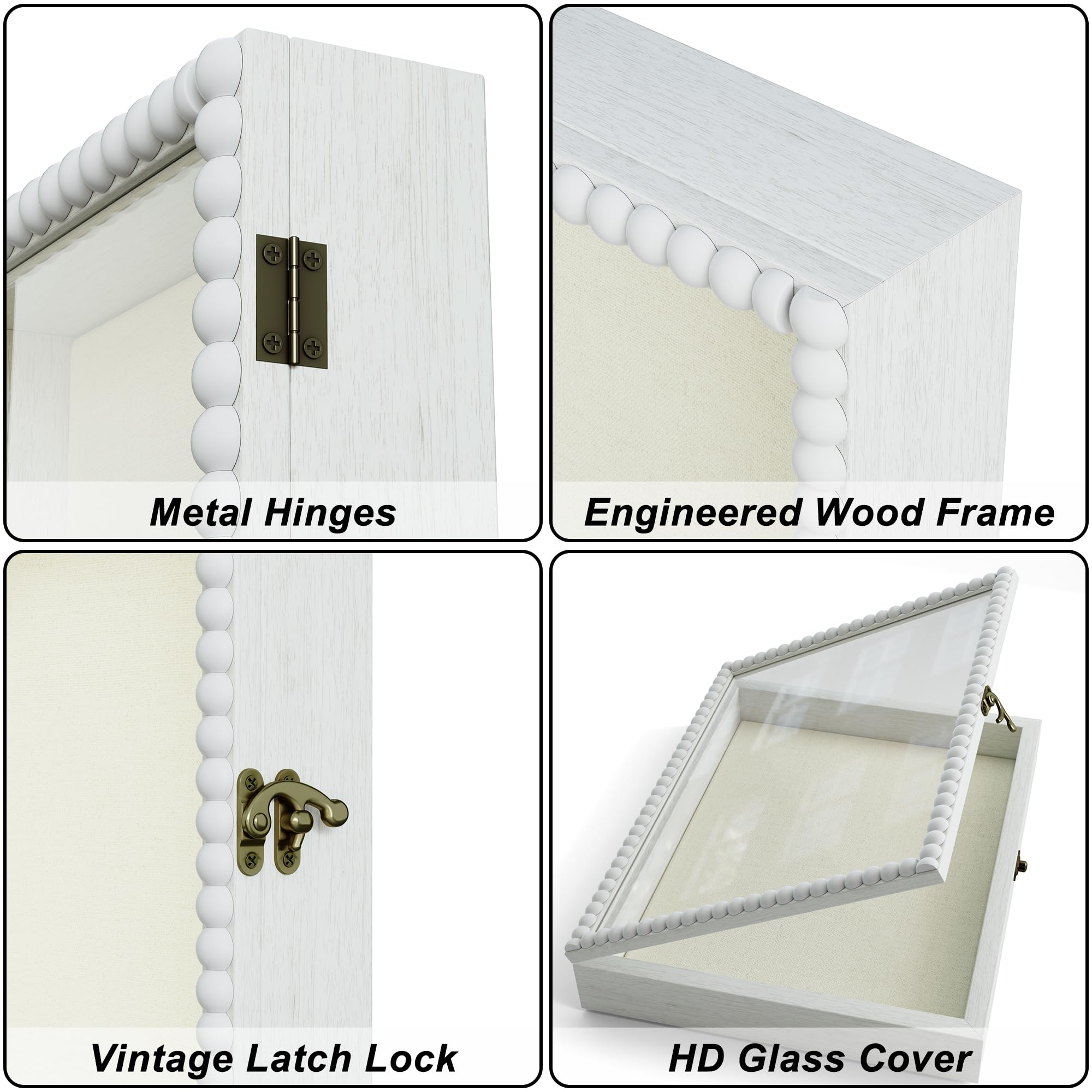 Love-KANKEI Shadow Box Frame wall-mount option offers versatile display.