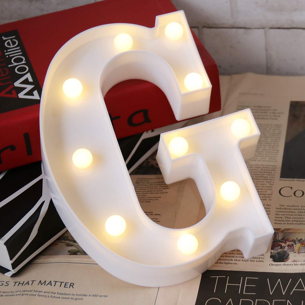 Lovelite GRAD sign lit LEDs creates a festive focal point