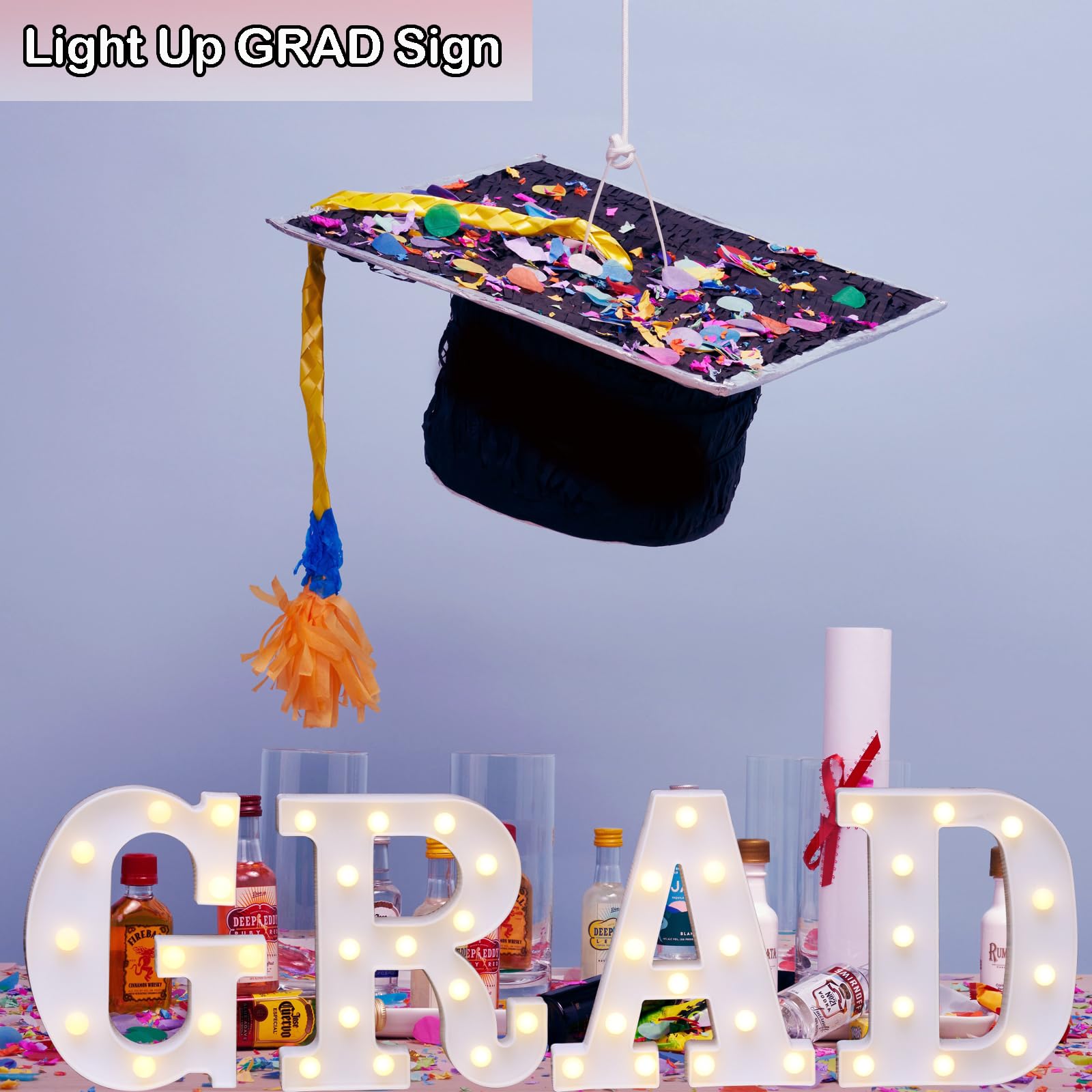 Lovelite GRAD wall-hanging letters glow for decorative wall display