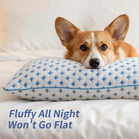 LOVELYREST pillow offers back sleepers stable head support