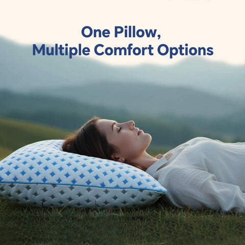 LOVELYREST queen-size pillows with breathable cover for cool sleep