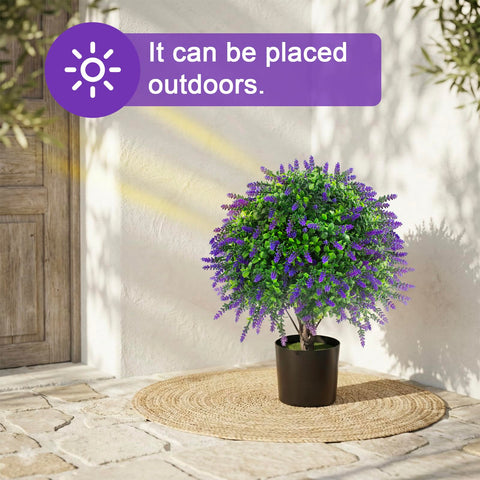 Lovemoon lavender topiary texture adds natural realism to any space