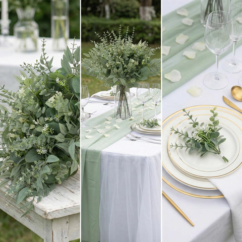 Premium plastic leaves feel natural and durable.