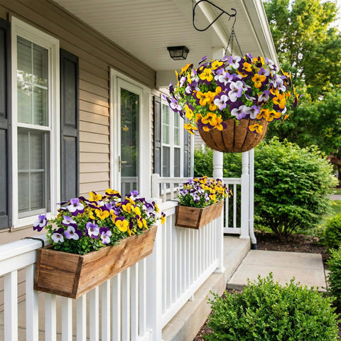 Lovemoon durable faux blooms stay vibrant across seasons with no maintenance.