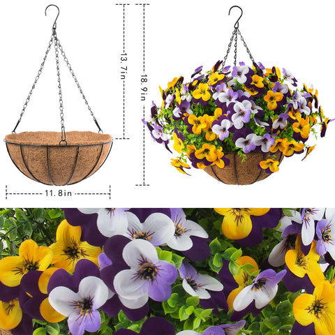 Lovemoon 24 pcs silk flowers deliver lasting color without watering or pruning.