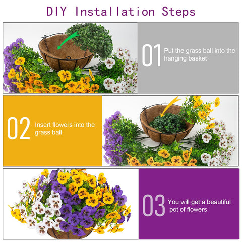 Lovemoon pansy color mix brightens balconies and patios