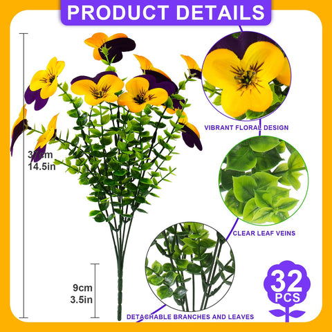 Lovemoon pansy flowers UV resistant petals for long-lasting window box color