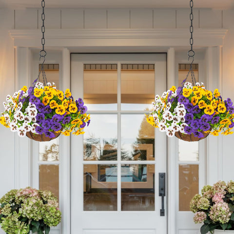 Lovemoon UV-resistant pansy decor enhances outdoor spaces