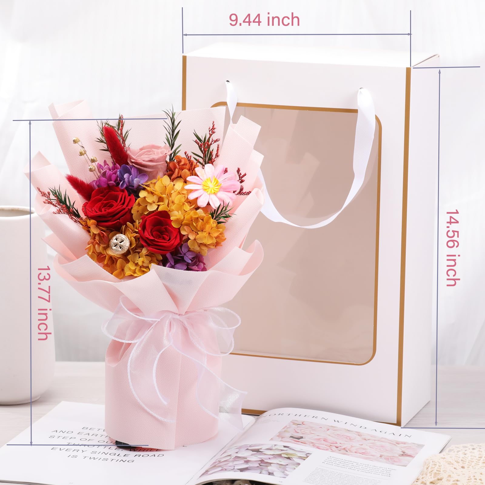 Lovenfold preserved florals box with elegant packaging for instant gifting.