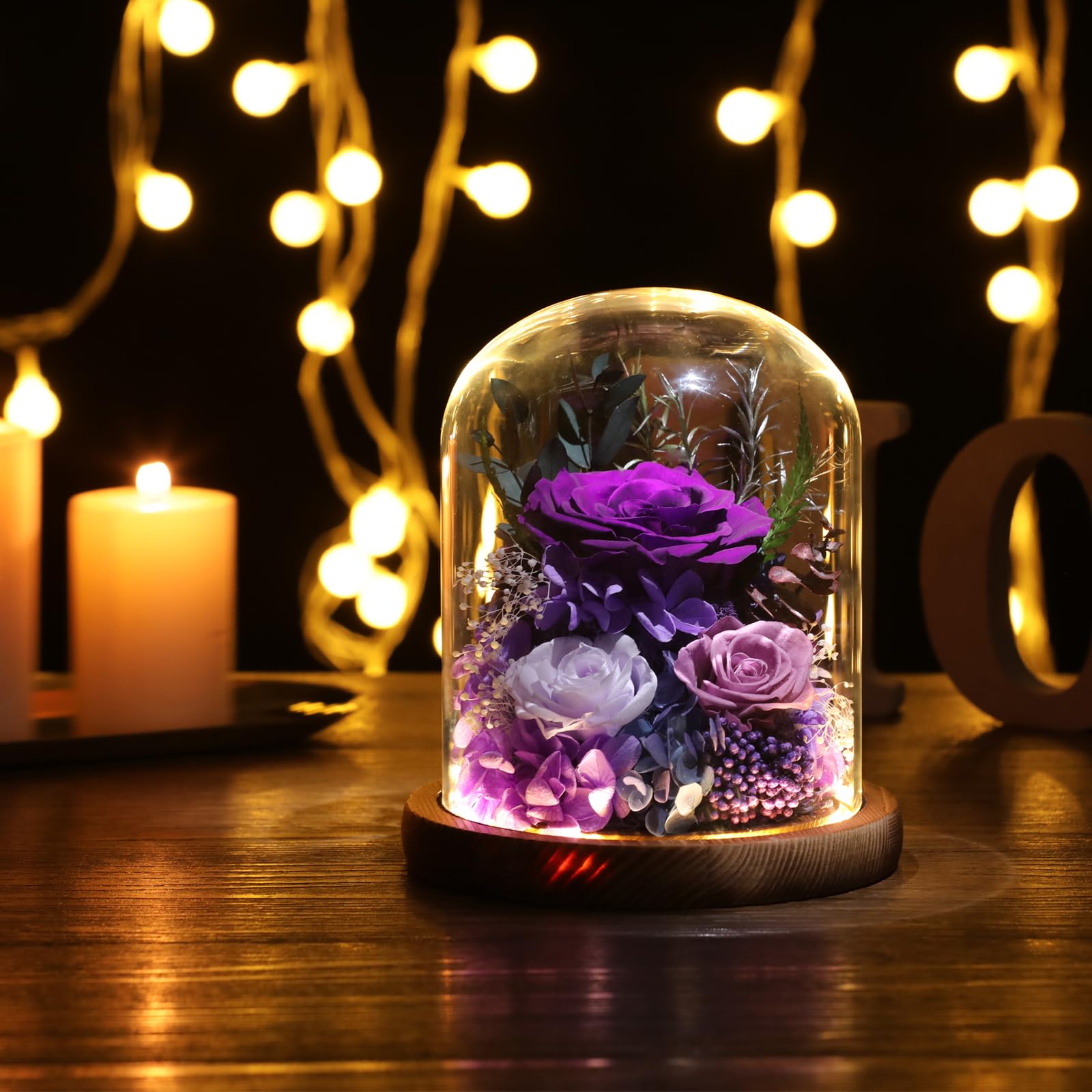 Home ornament, timeless decor with preserved blooms