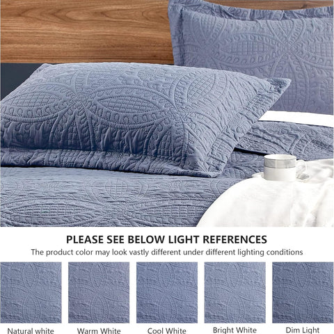 Love's cabin 3-piece set on a contemporary bed suitable for various rooms.