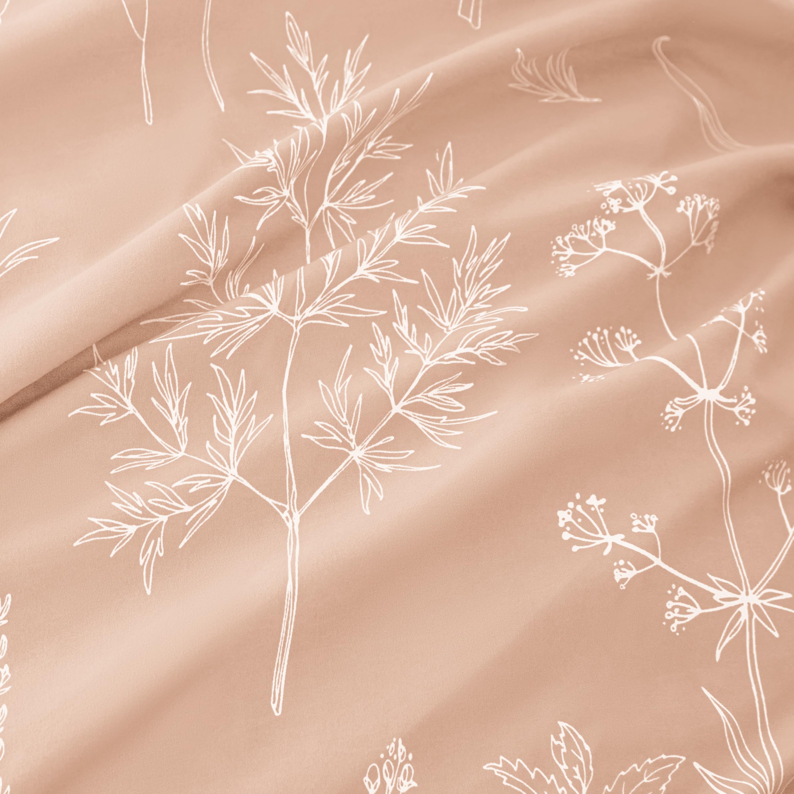 Love's cabin floral design enhances bedroom ambience for restful nights.