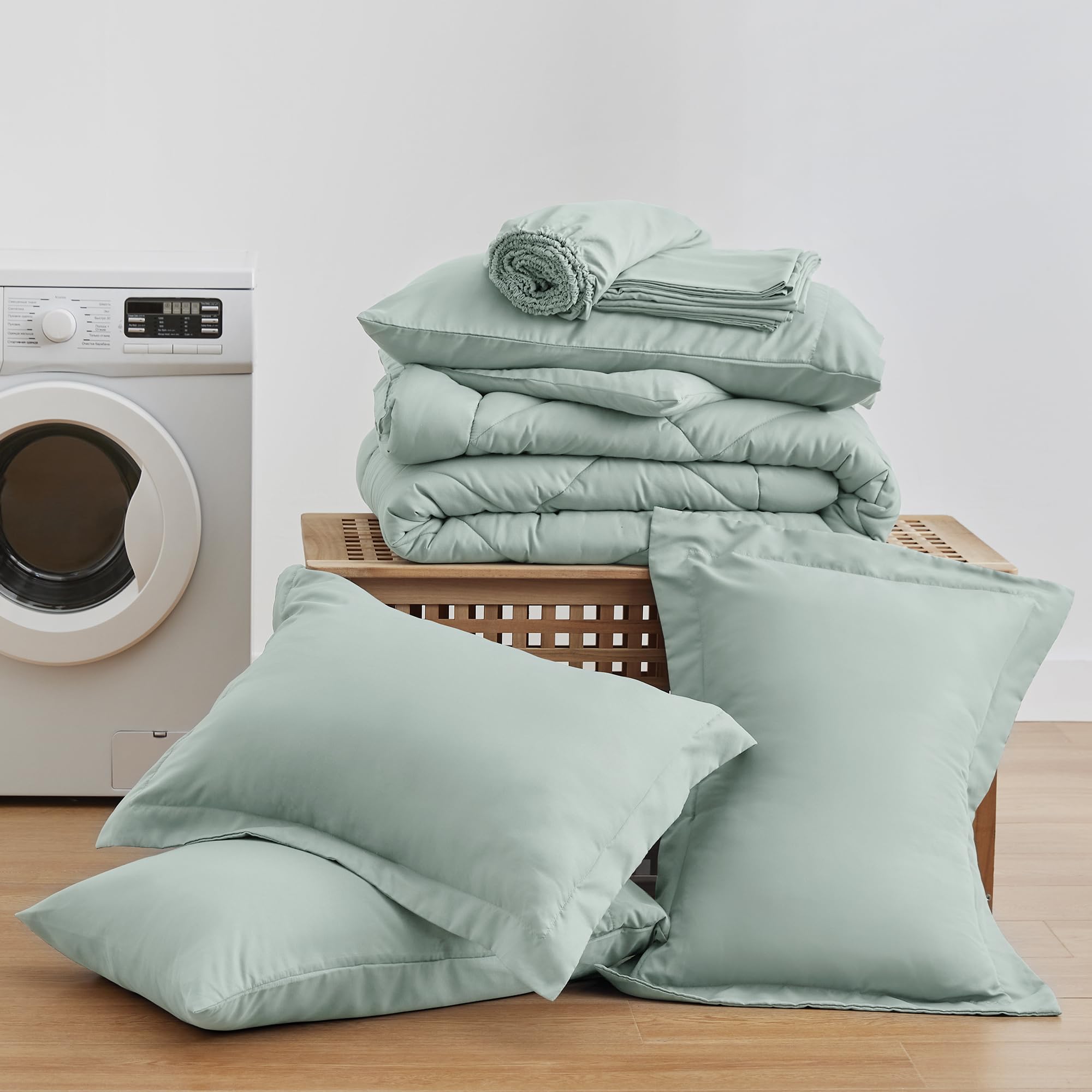 Love's cabin aqua pillow shams 20x26 inches for a polished bed look.