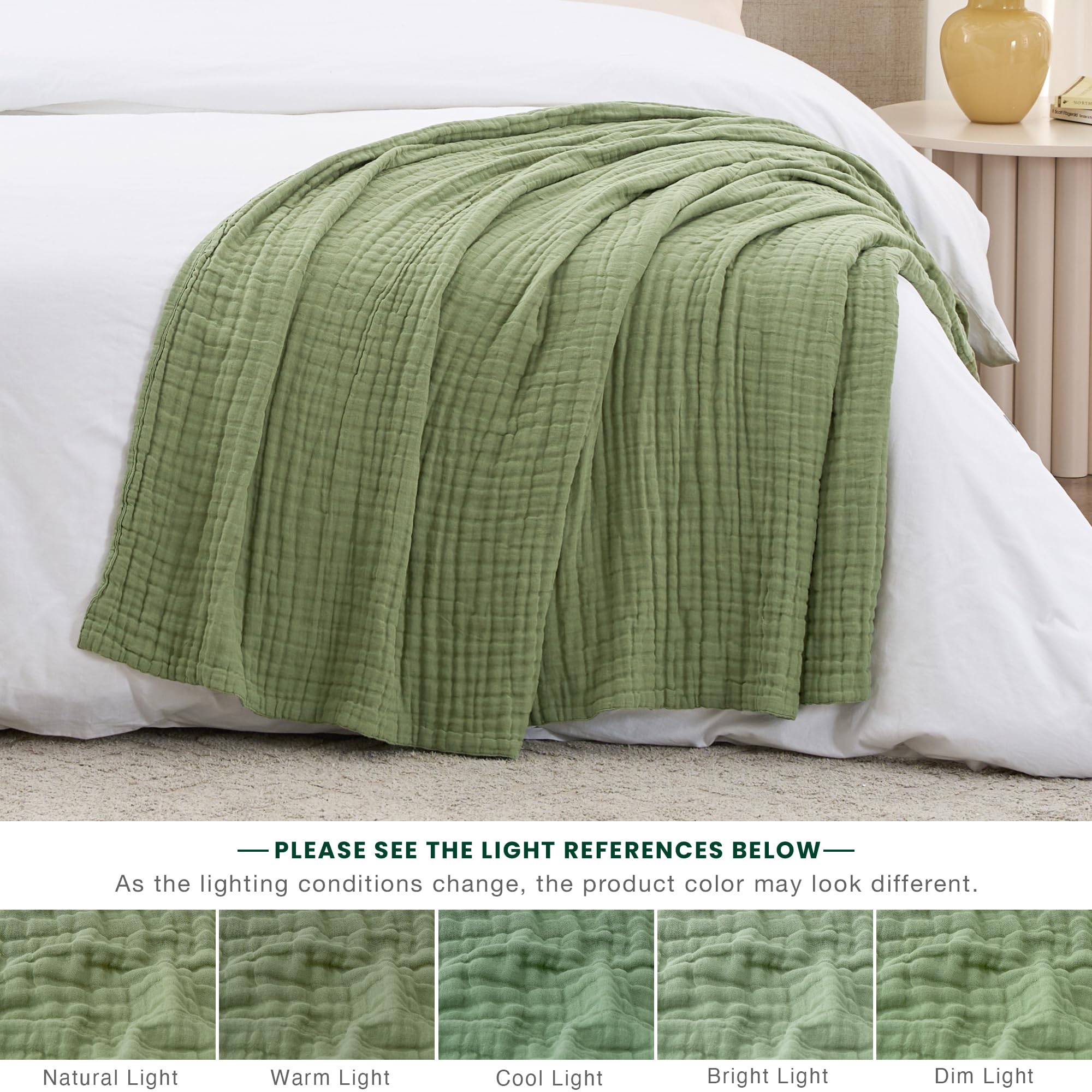 Love's cabin muslin blanket offers gentle, breathable coverage for babies and kids