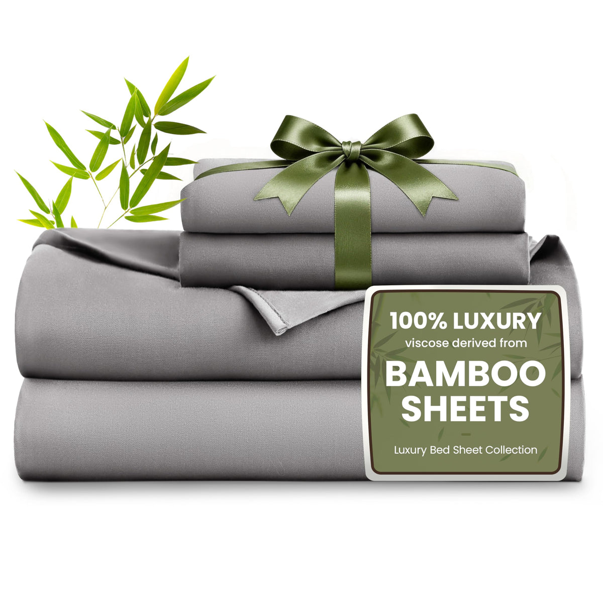Love's cabin bamboo rayon full-size flat sheet close-up showing silky softness