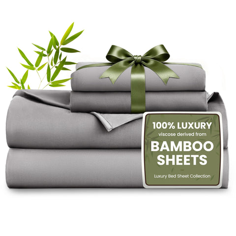 Love's cabin bamboo rayon full-size flat sheet close-up showing silky softness