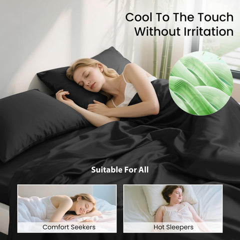 Love's cabin bamboo pillowcases offer silky softness for hair and skin.