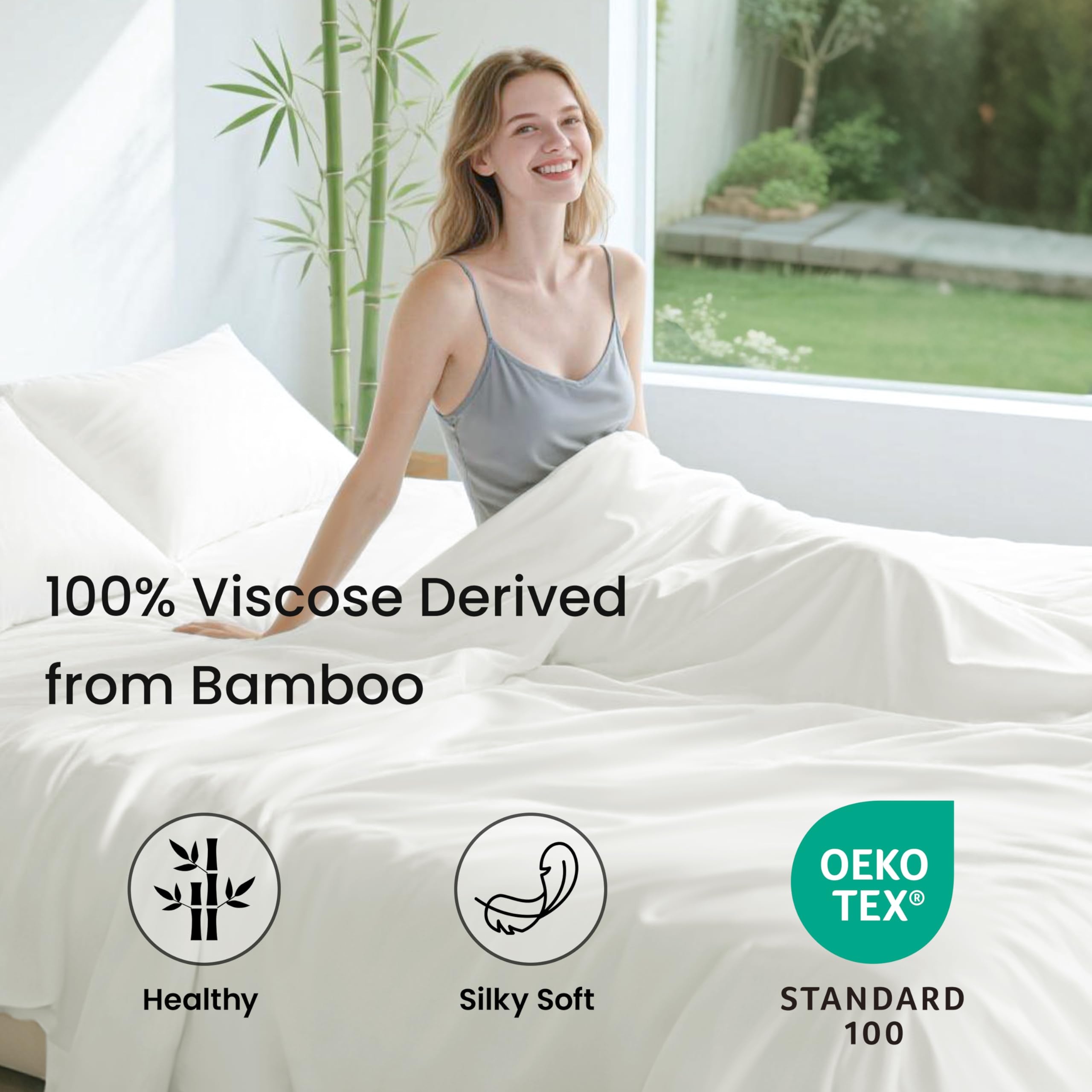 Love's cabin bamboo sheets provide cooling, breathable comfort for hot sleepers.