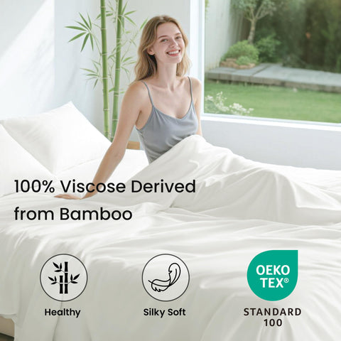 Love's cabin bamboo sheets provide cooling, breathable comfort for hot sleepers.