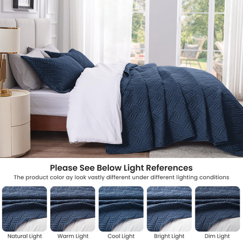 Love's cabin king quilt on a cozy bedroom setup with sheets
