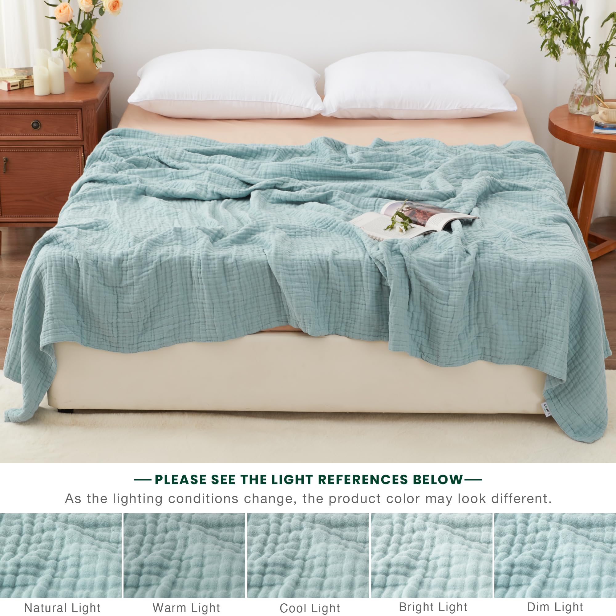 Love's cabin blanket all-seasons version demonstrates versatile use for bedrooms and living spaces.