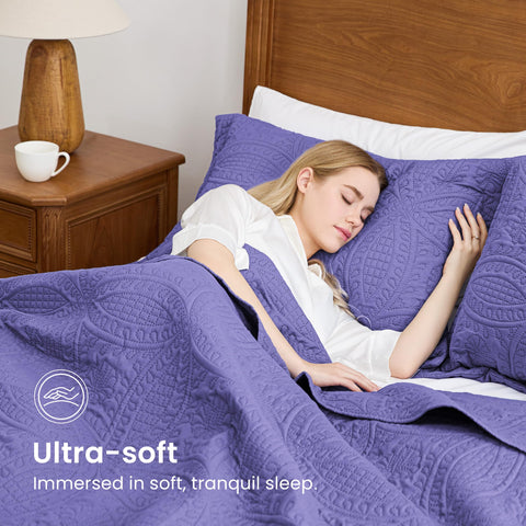 Love's cabin brushed polyester adds plush comfort and durability.