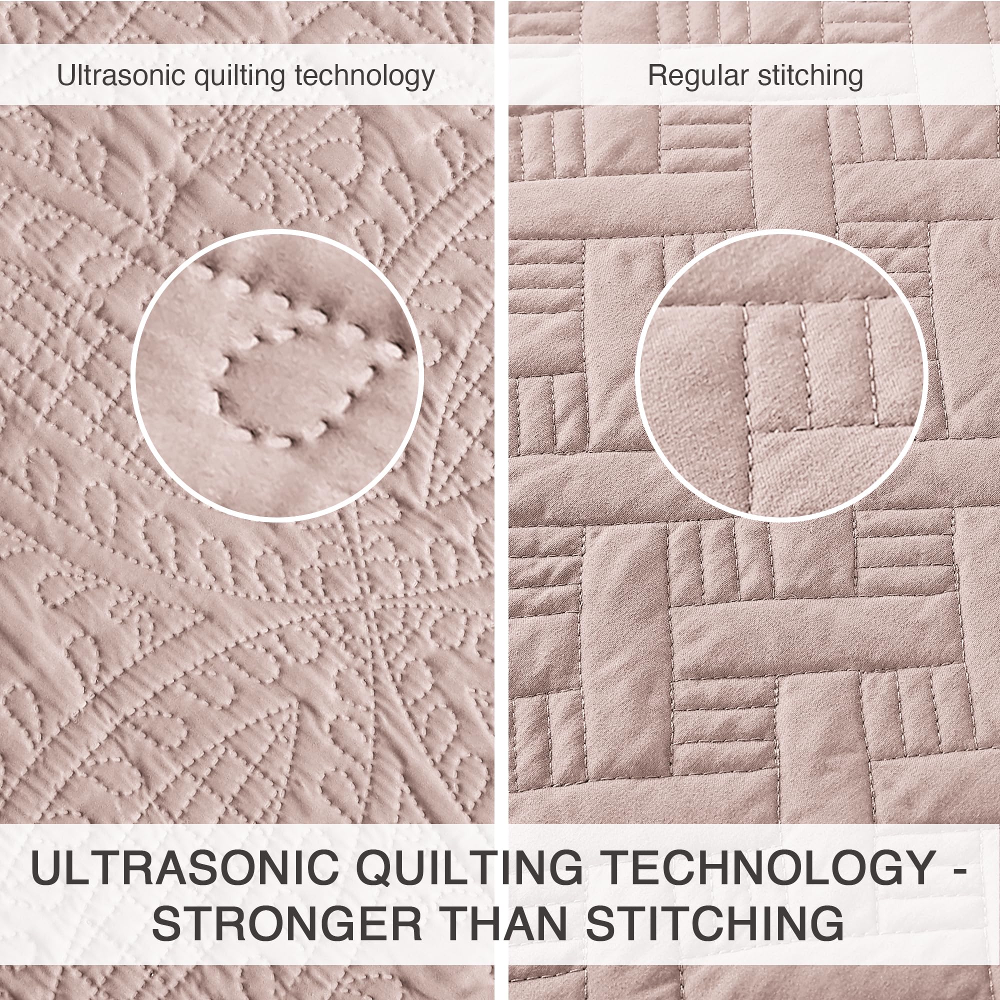 Love's cabin coin-pattern embossed coverlet adds texture and lightweight warmth