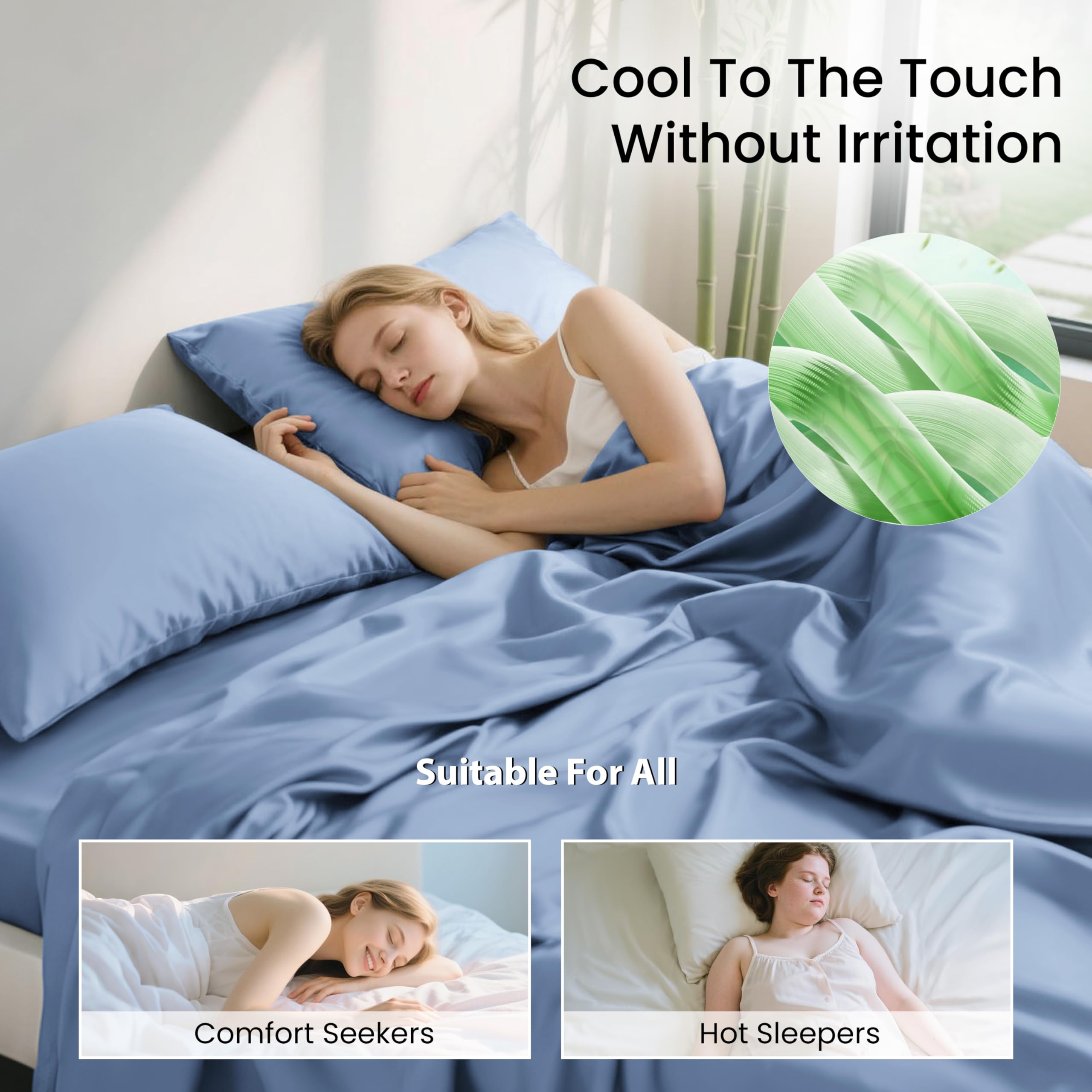 Love's cabin cooling breathable fabric benefits hot sleepers throughout the night.