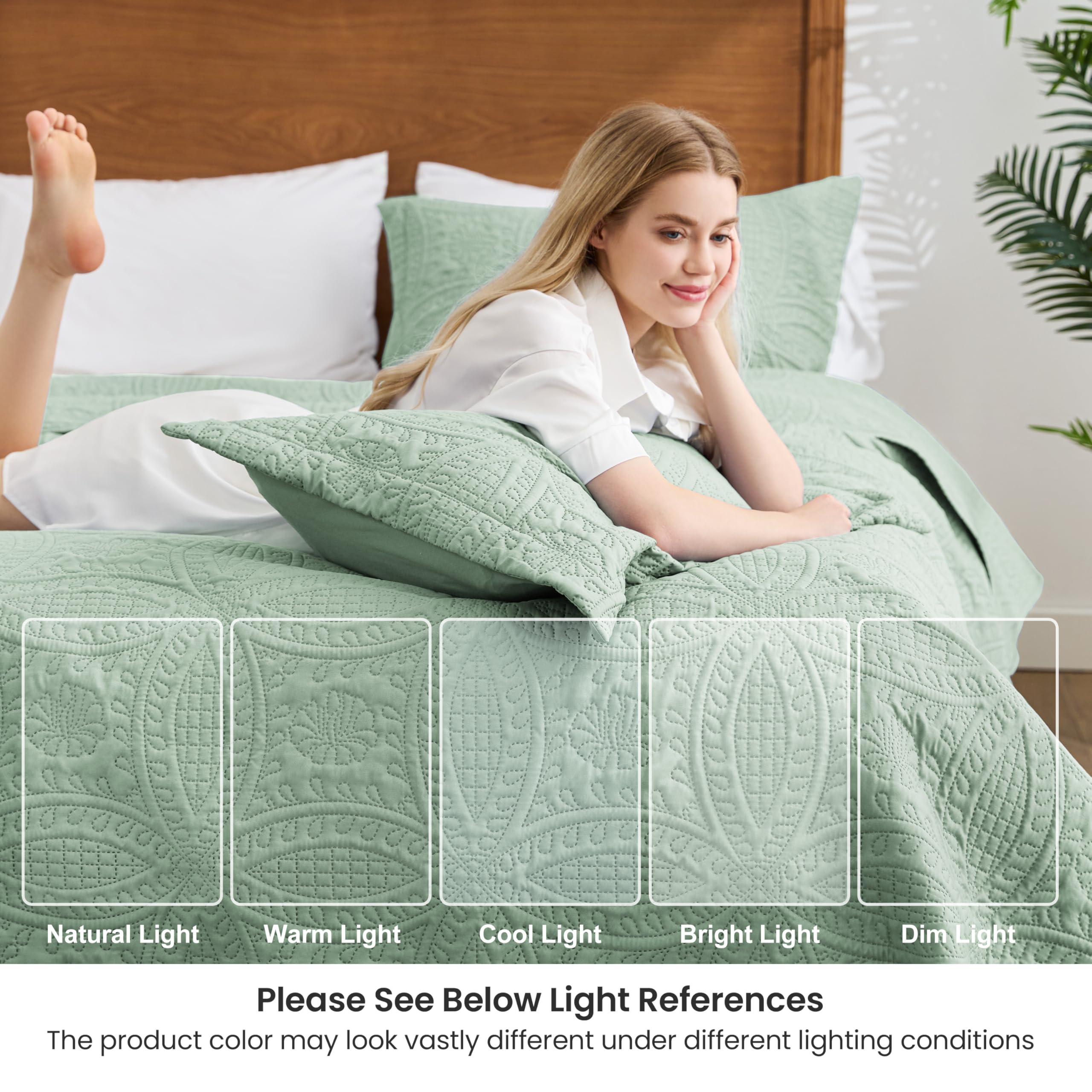 Love's cabin lightweight all-season bedspread easy to layer in any season.