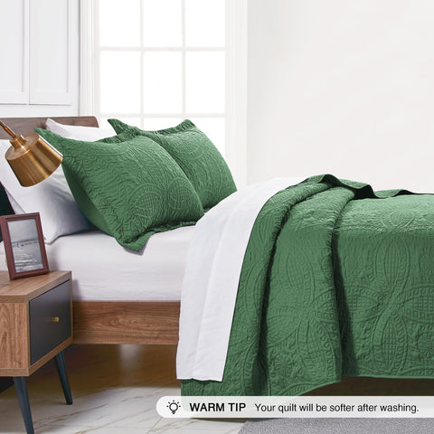 Love's cabin lightweight bedspread drapes softly for warm, breathable comfort.