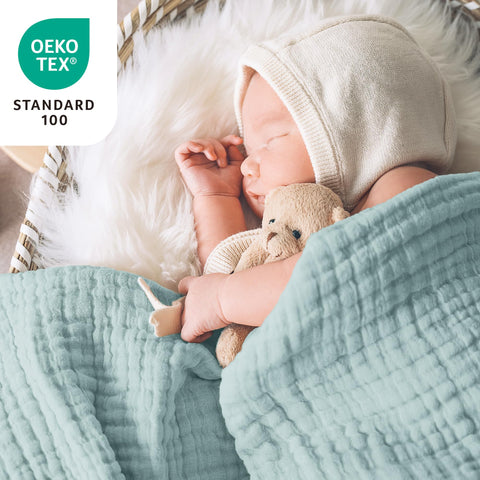 Love's Cabin 100% cotton muslin blanket softening with use
