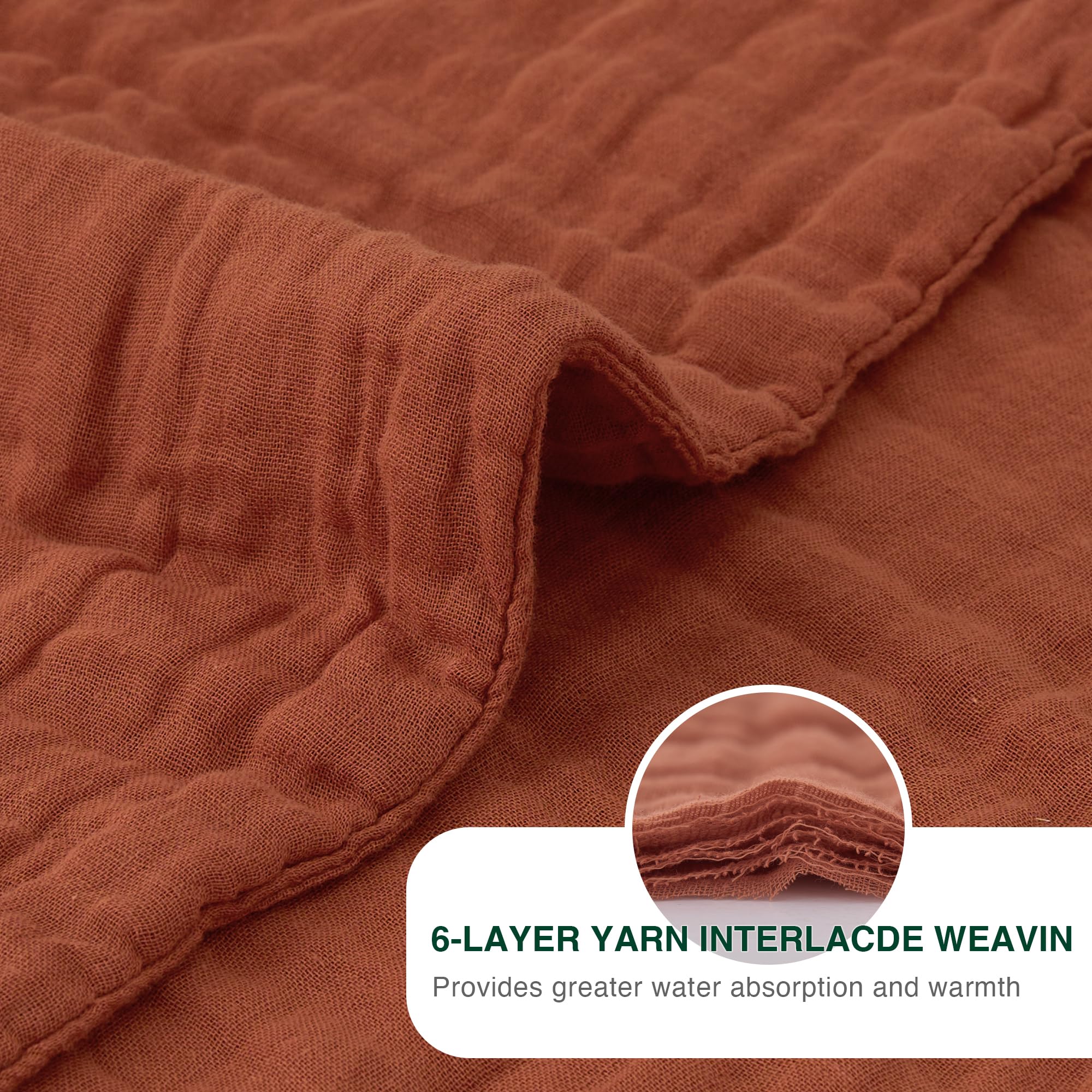 Love's cabin muslin blanket color options beige white gray to match décor.