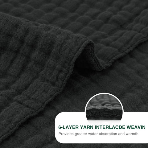 Love's cabin muslin blanket color options complement décor.