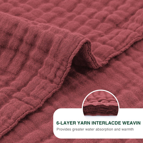 Love's Cabin muslin blanket care-friendly fabric, machine washable.