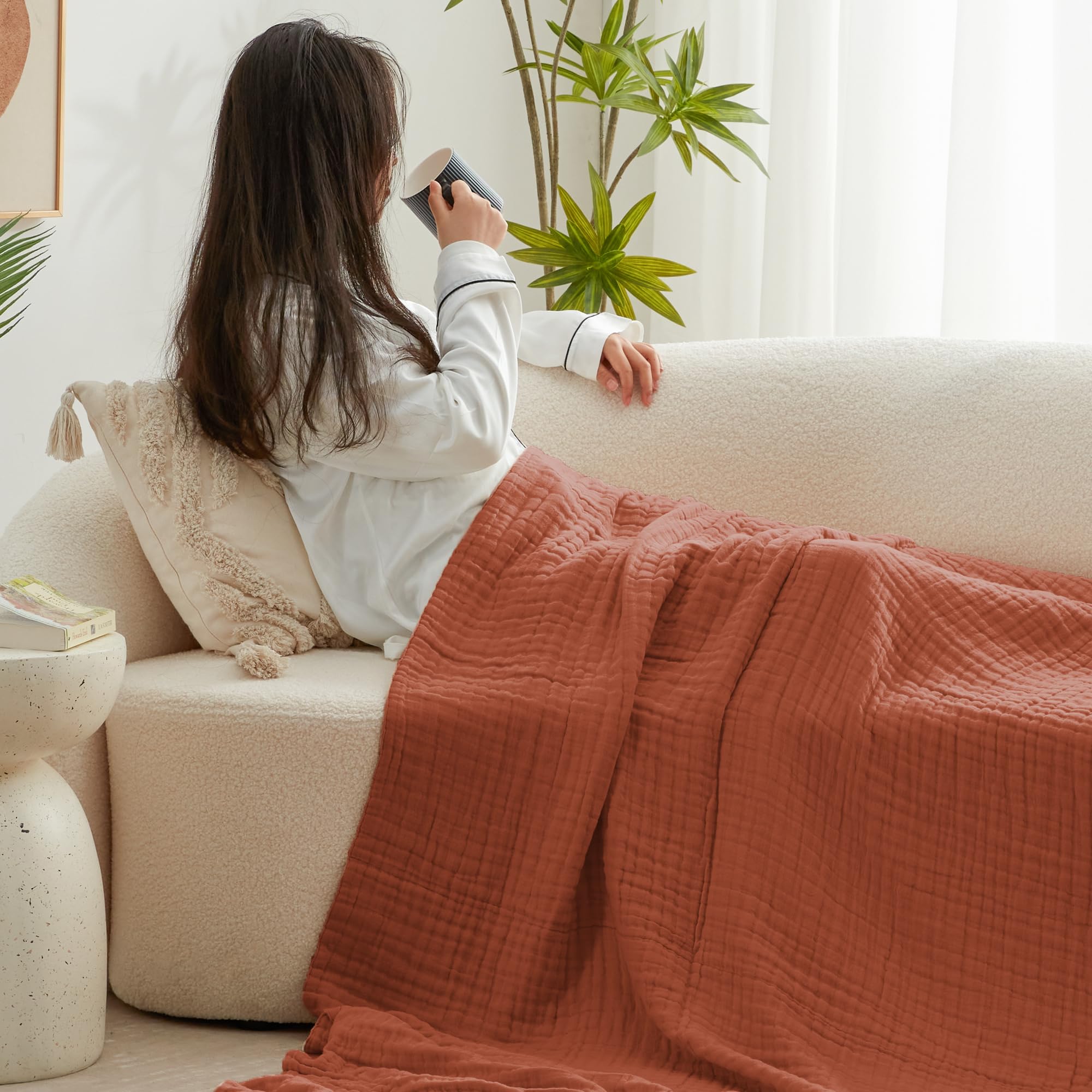 Love's cabin muslin blanket soft-touch even after washing.