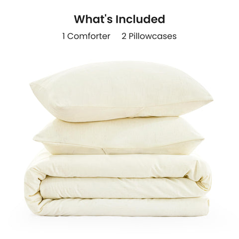 Love's cabin all-season comfort with down-alternative fill for year-round warmth