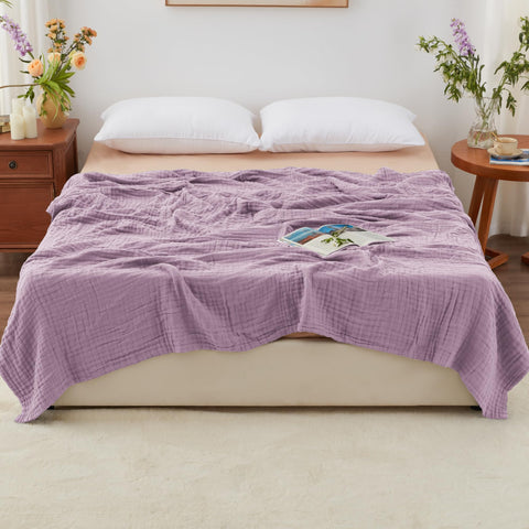 Love's cabin queen-size blanket fully spread for generous 90x90 coverage and cozy warmth.