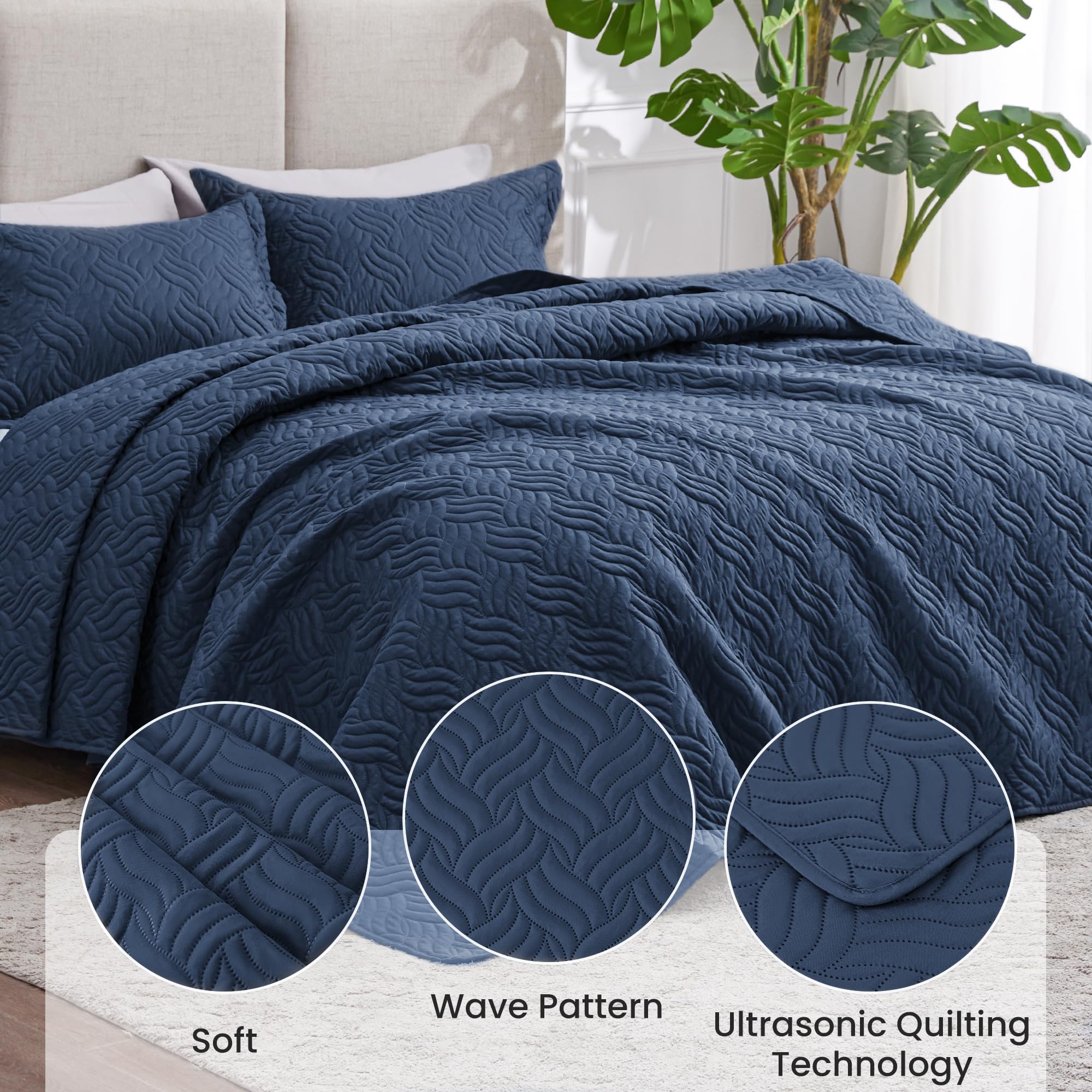 Love's cabin coverlet laid flat reveals lightweight, breathable design