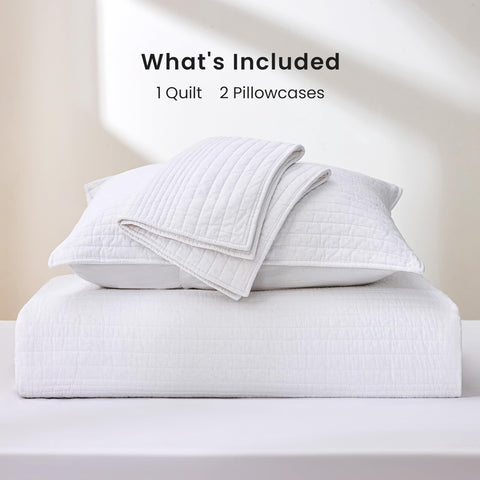 Love's cabin packaging and care-ready quilt for effortless maintenance
