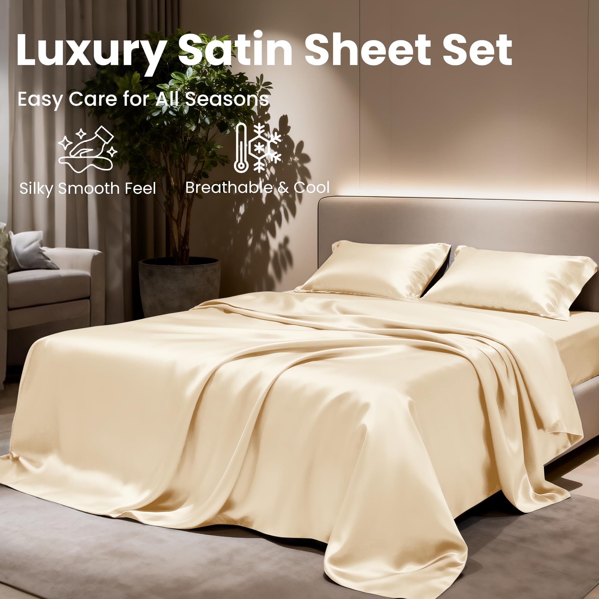Love's cabin satin care-instruction image demonstrates cold wash and low tumble dry.