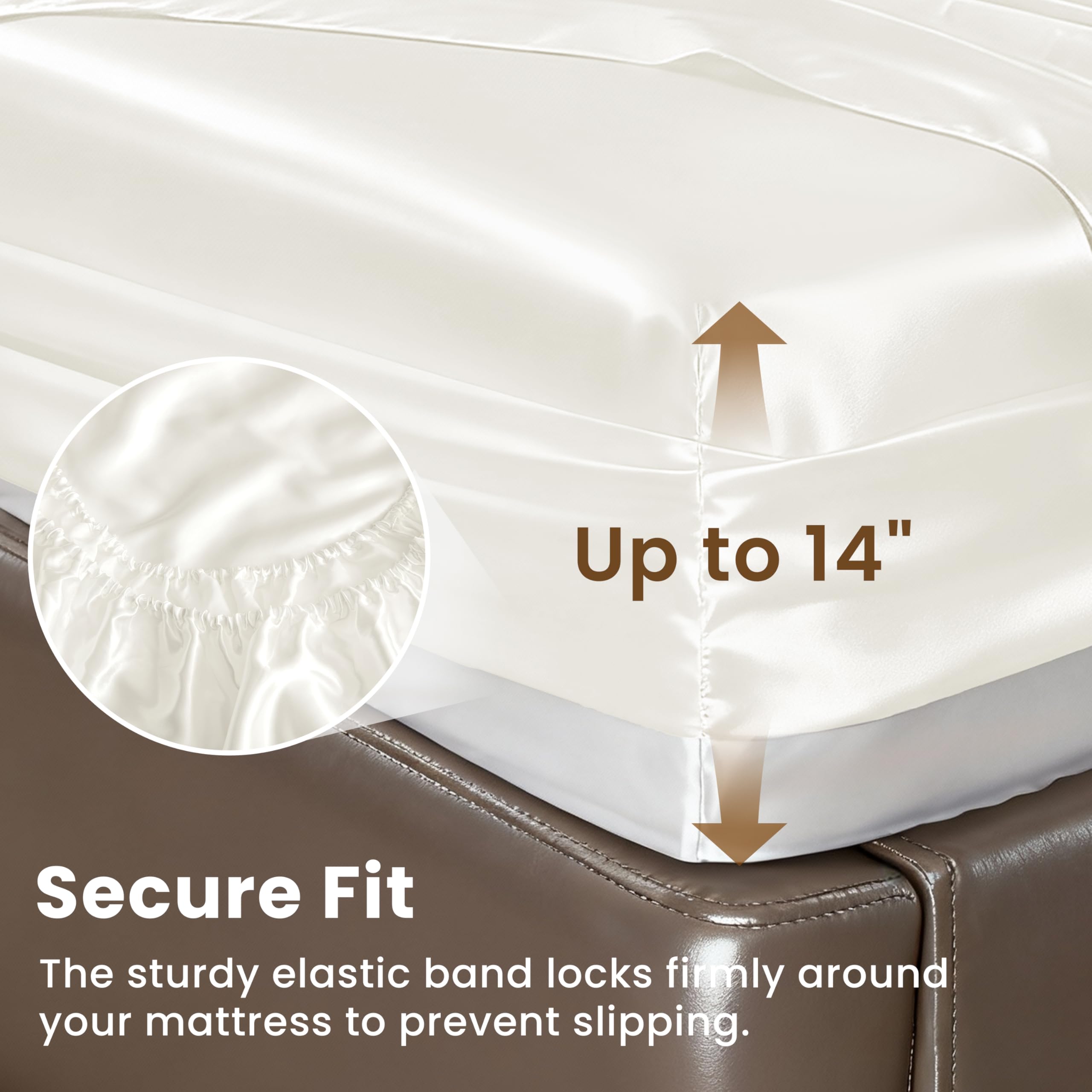 Love's cabin satin close-up shows soft sheen for luxe feel