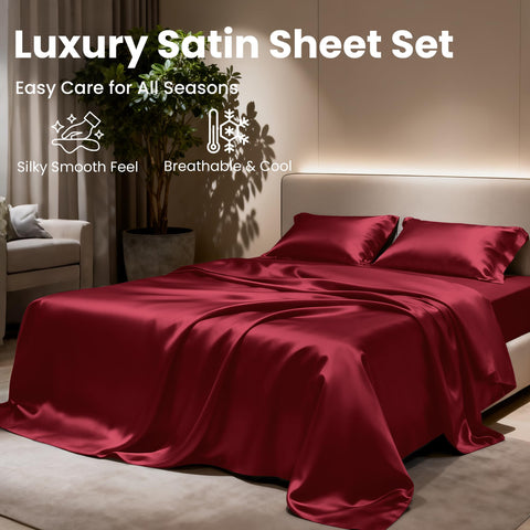 Love's cabin deep-pocket design detail ensures secure fit throughout the night.