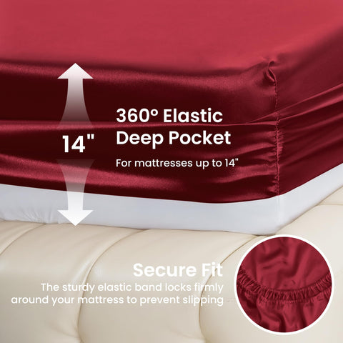 Love's cabin satin queen pillowcase 2 prevents pillow slipping for restful mornings.
