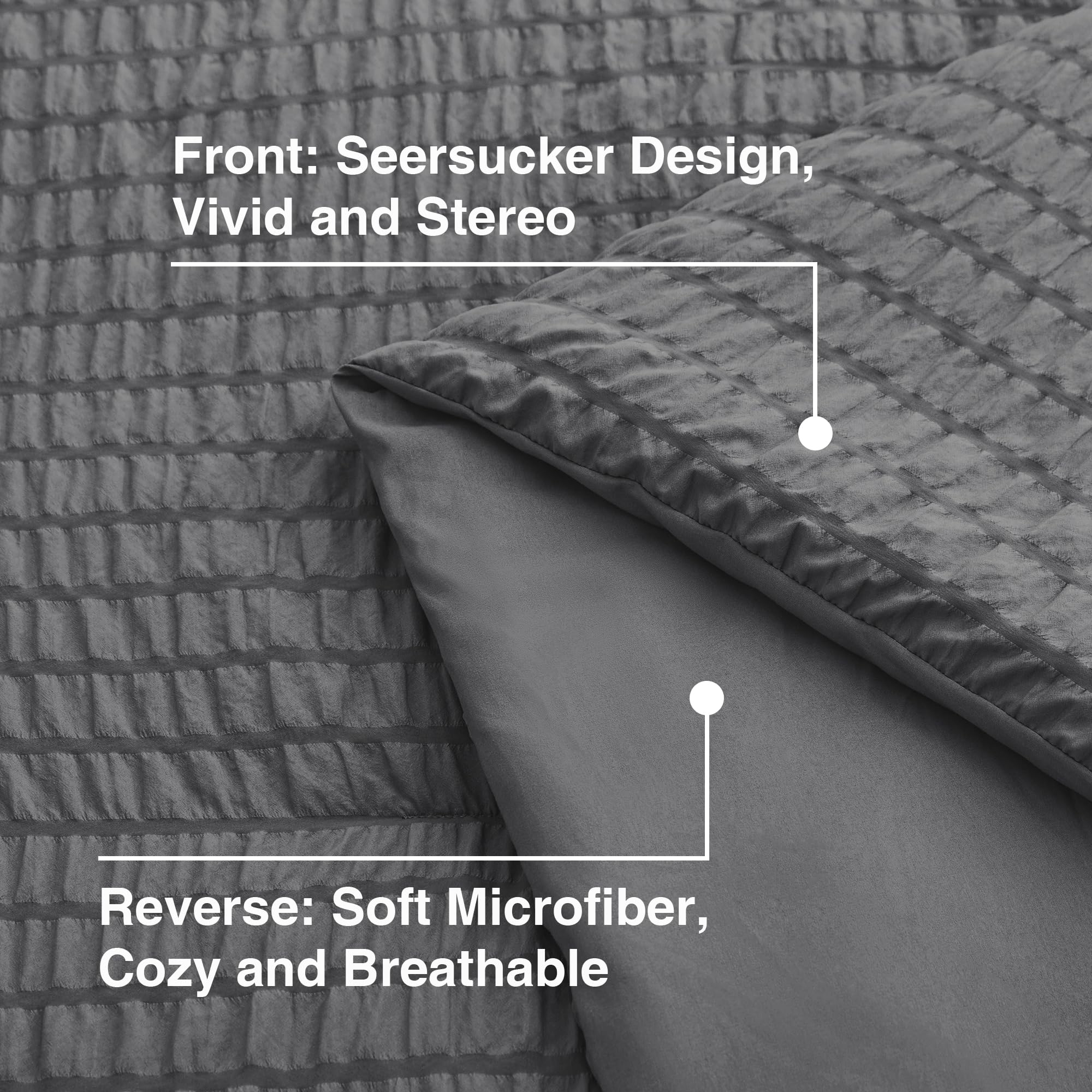 Love's cabin seersucker queen pillowcases with a soft touch for restful nights
