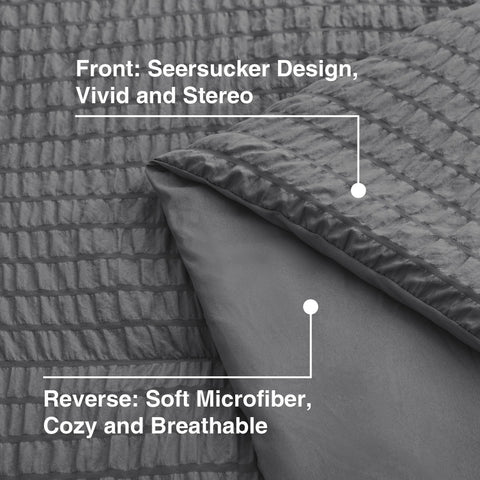 Love's cabin seersucker queen pillowcases with a soft touch for restful nights