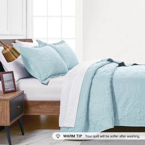 Love's cabin soft polyester coverlet showcasing durability and softness