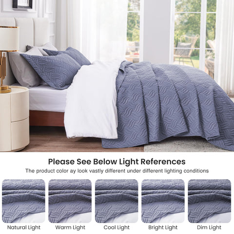 Love's cabin solid color coverlet, easy room matching and year-round comfort.
