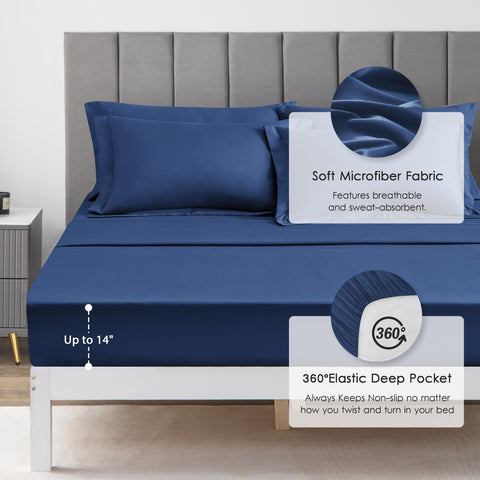 Love's cabin Twin Comforter Set Dark Blue vacuum packaging ready to fluff.